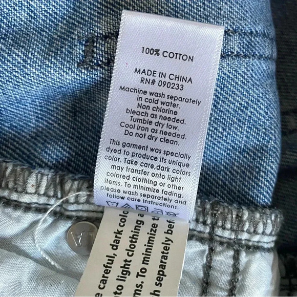 PACSUN Window Pane Striped High Rise Mom Jeans Straight Leg Cotton Denim Size 26 - Picture 10 of 10